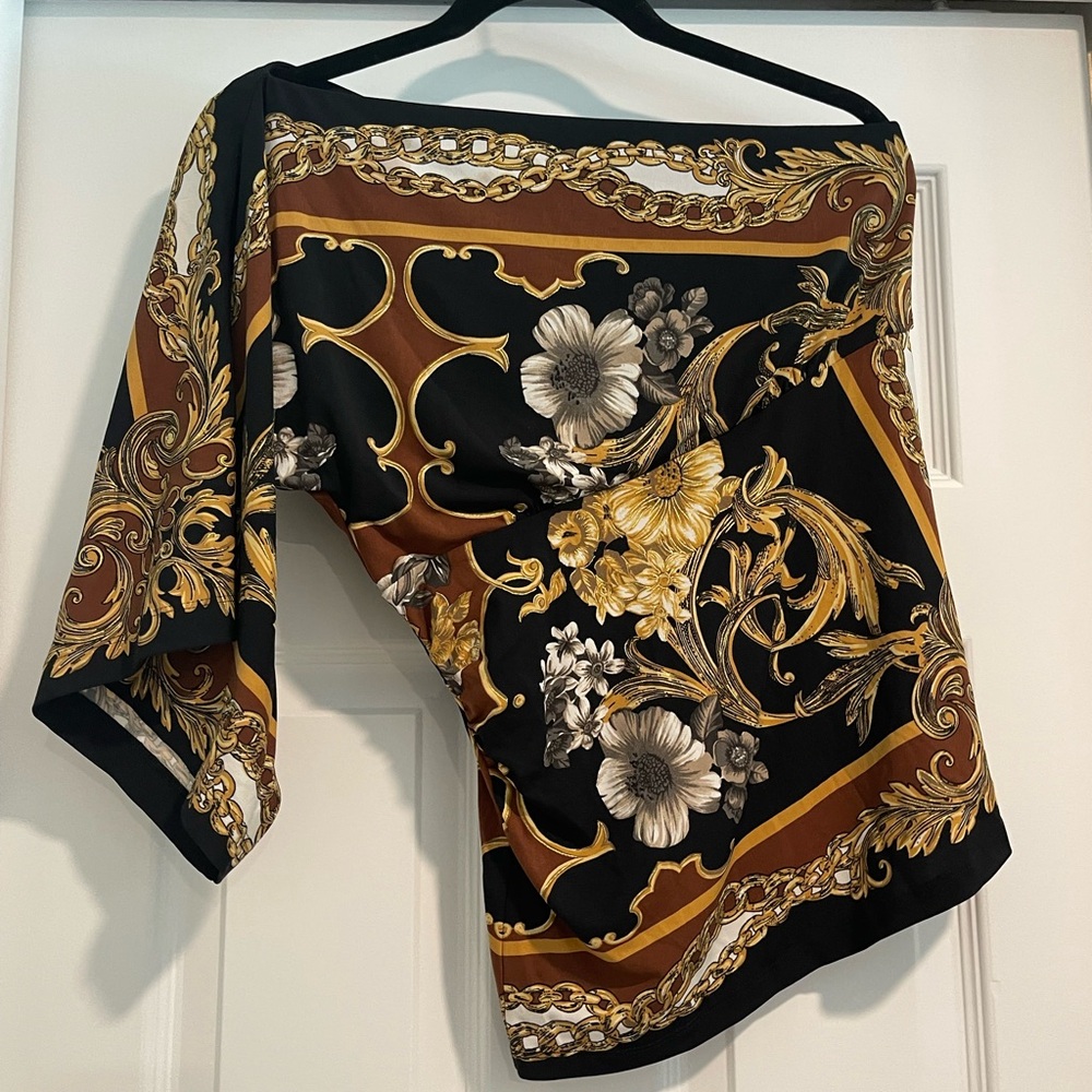 Cache one shoulder blouse